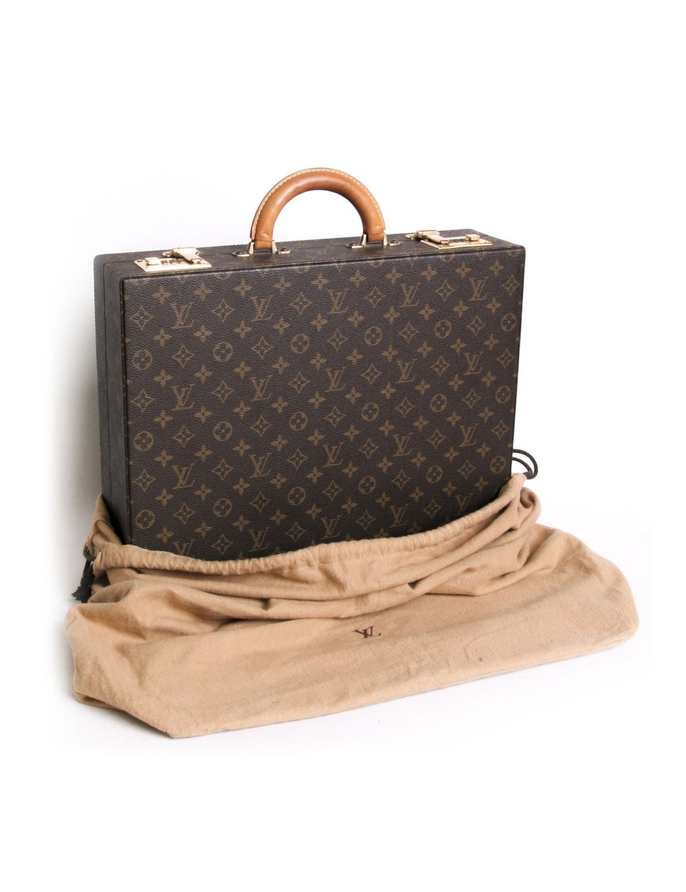 Attaché case LOUIS VUITTON toile monogram vintage