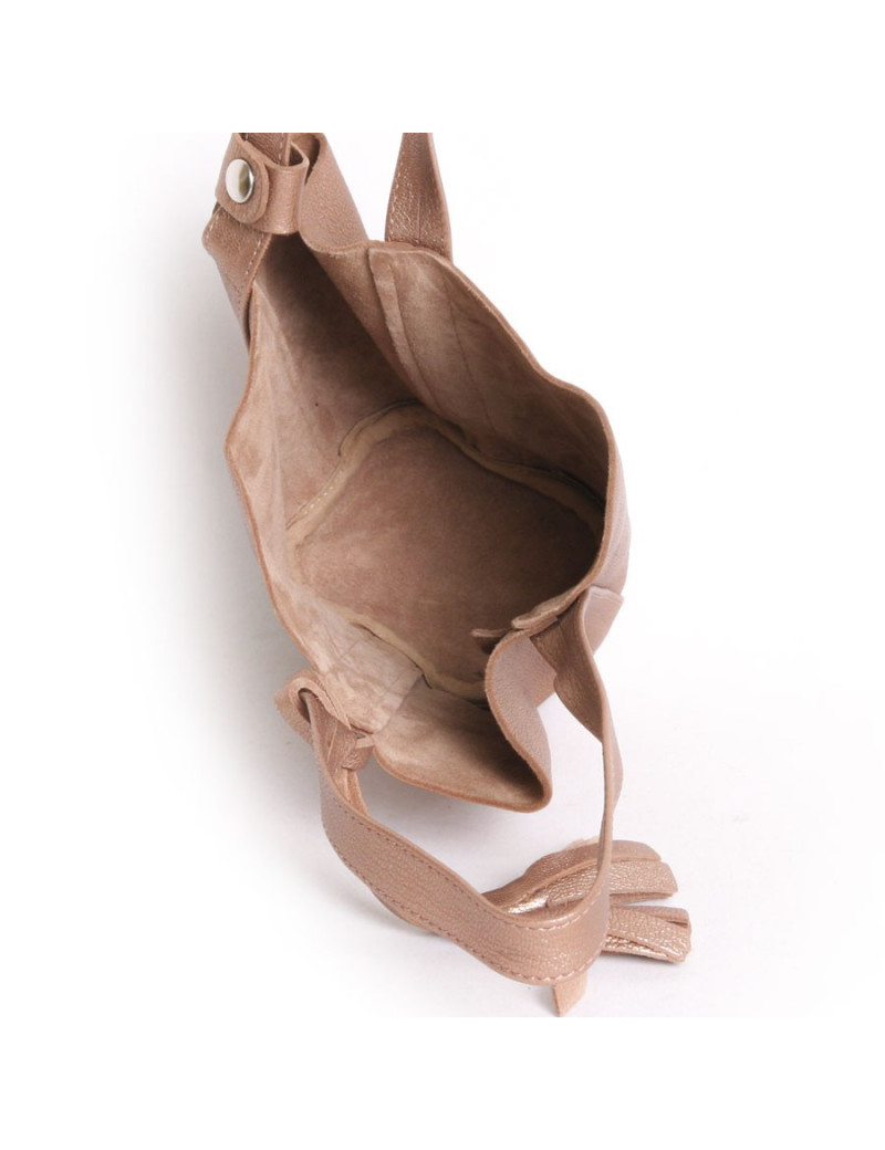 Mini leather lame pinkish unbranded bag