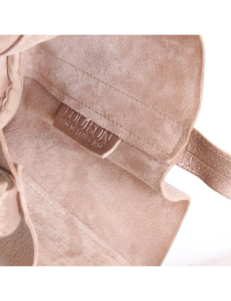 Mini leather lame pinkish unbranded bag