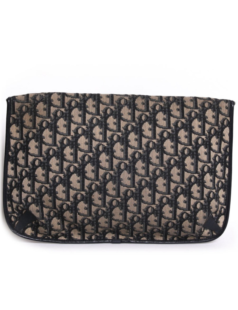 Pochette CHRISTIAN DIOR vintage monogram bleu