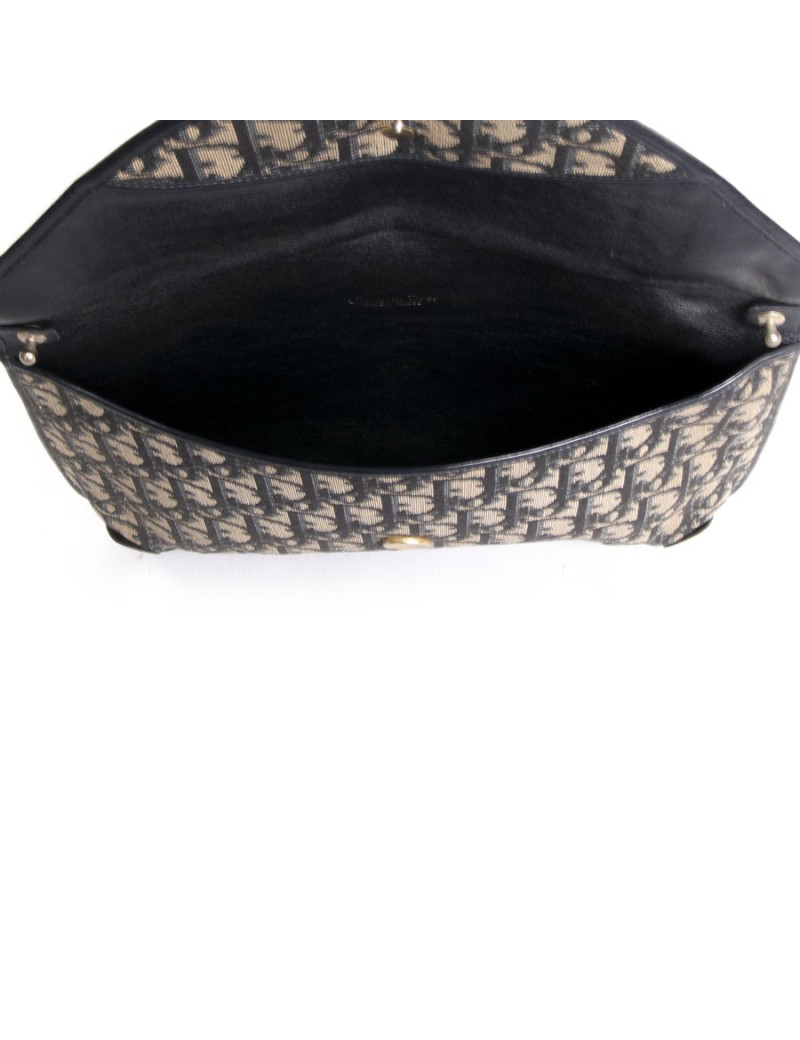 CHRISTIAN DIOR vintage blue monogram wallet