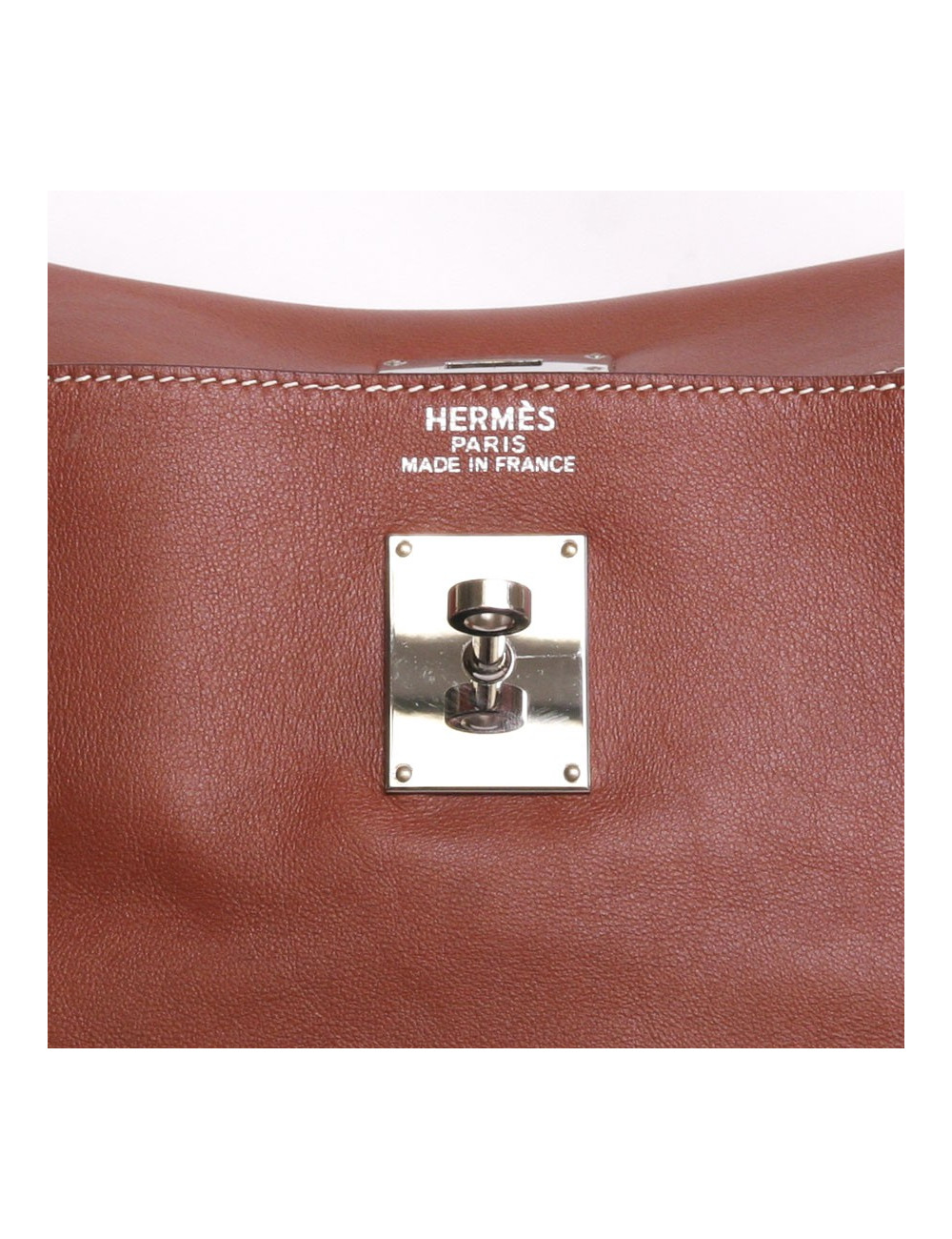 Sac Kelly Relax HERMES cuir lisse silkim fauve