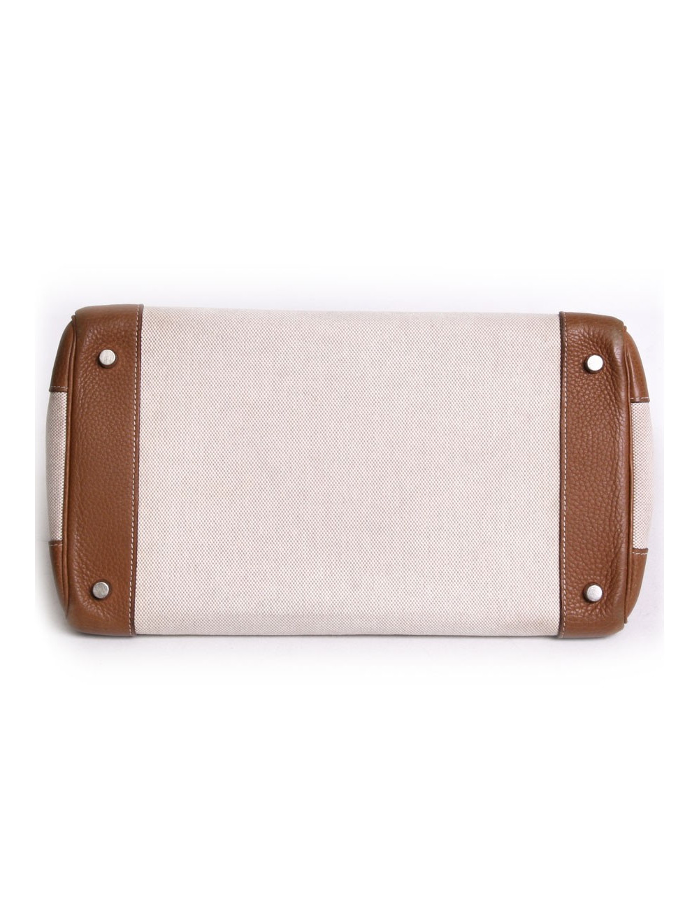 sac Birkin 30 HERMES en toile et cuir