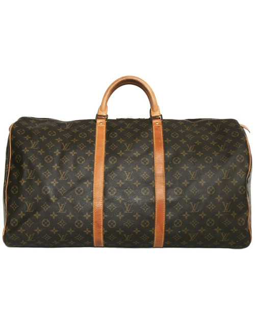 sac de voyage Keepall 60 LOUIS VUITTON Vintage en toile monogram et cuir
