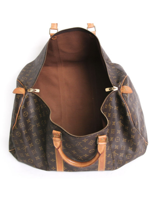 sac de voyage Keepall 60 LOUIS VUITTON Vintage en toile monogram et cuir