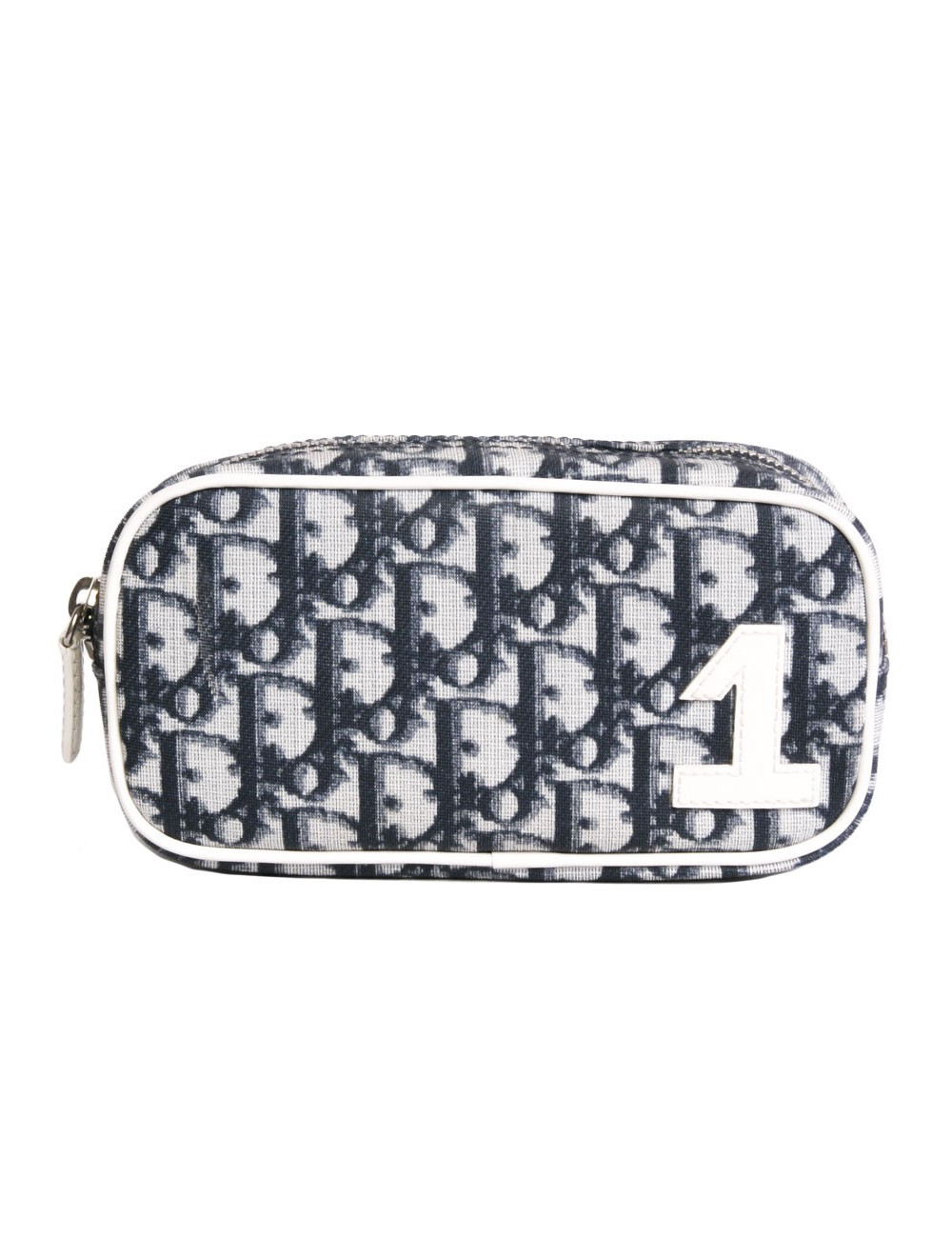 Pochette "n°1" DIOR en tissu monogram bleu