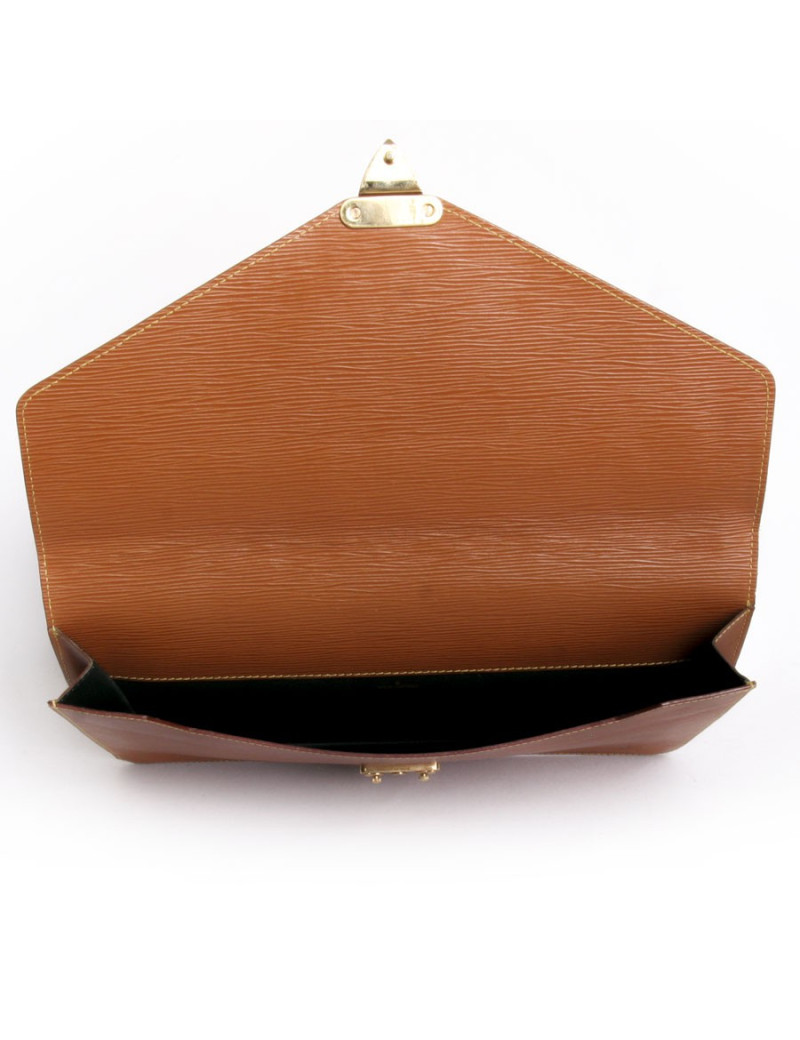 Porte documents  piqûres  sellier LOUIS VUITTON en cuir épi