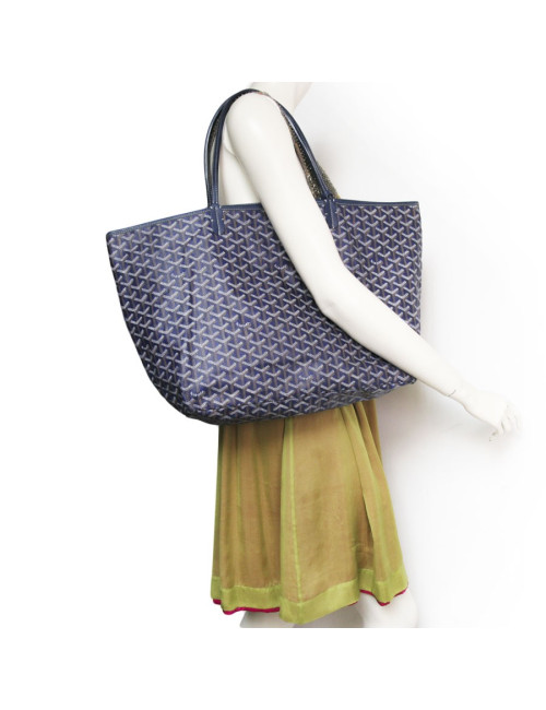 Sac "Saint Louis" GOYARD en toile enduite monogram violet 