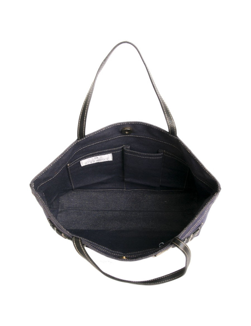 GIVENCHY bag in denim blue and gold and chainmail mesh