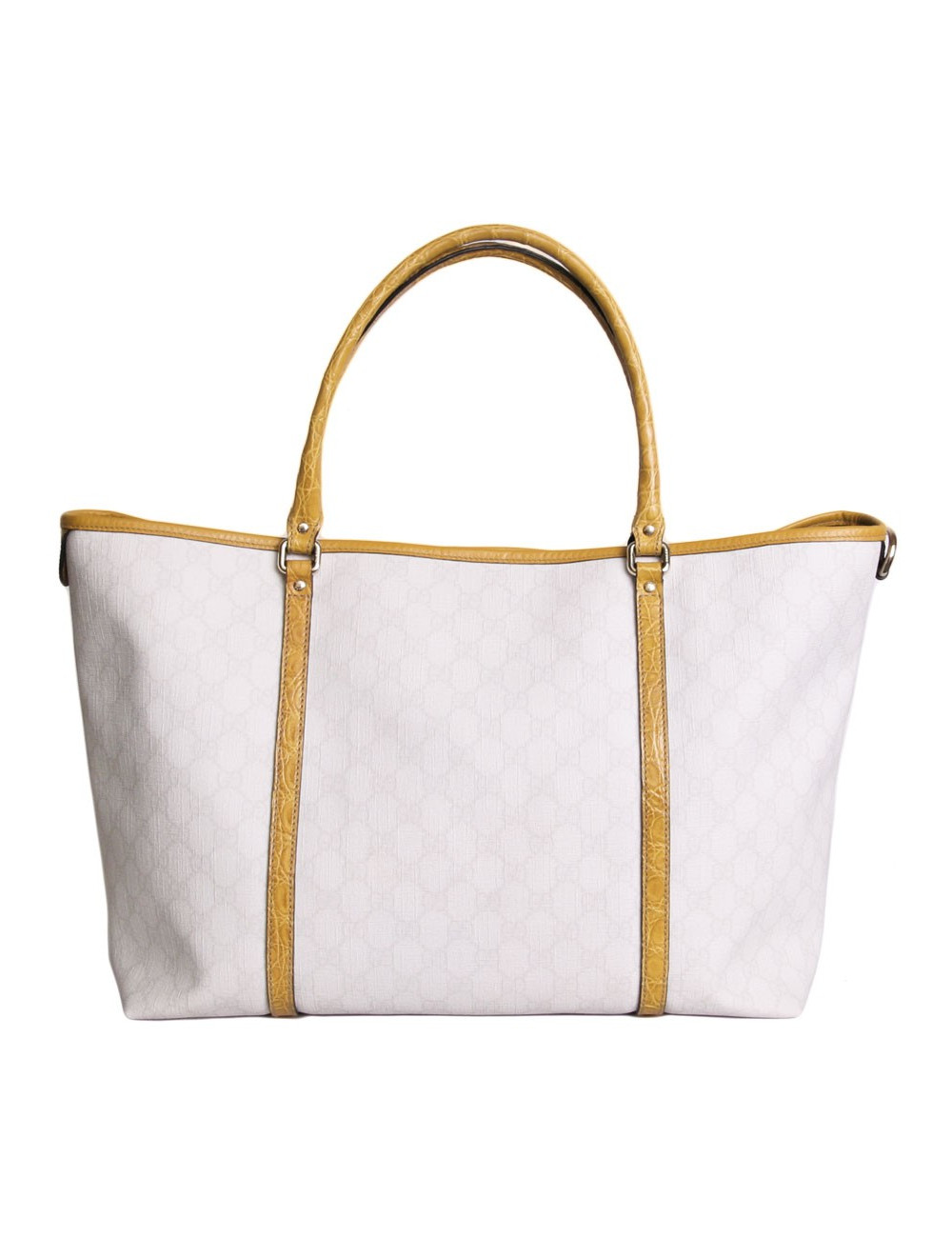 Sac  cabas GUCCI en cuir exotique et toile monogram