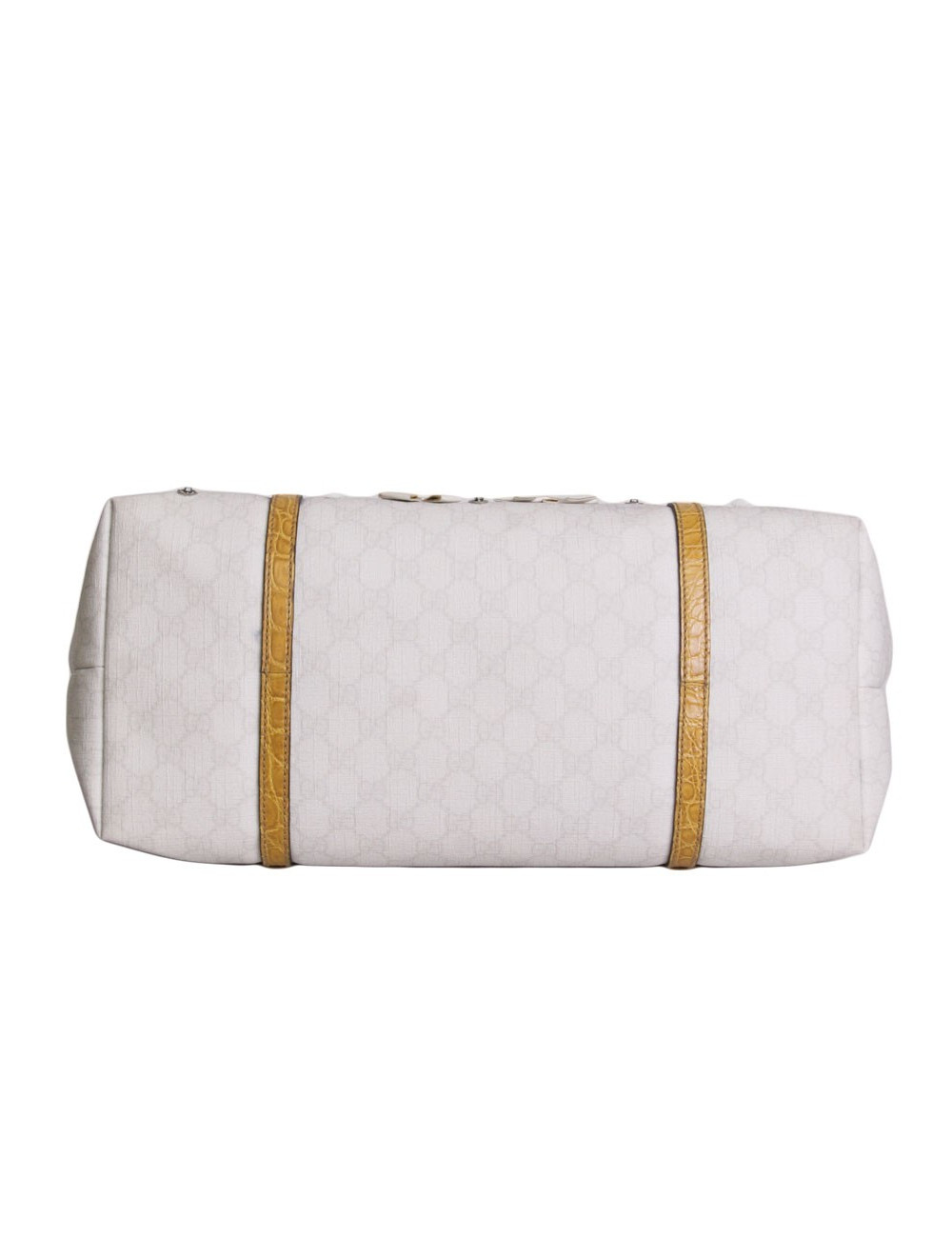 Sac  cabas GUCCI en cuir exotique et toile monogram