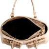 Mini handbag TOD's leather Duchess and python gold satin