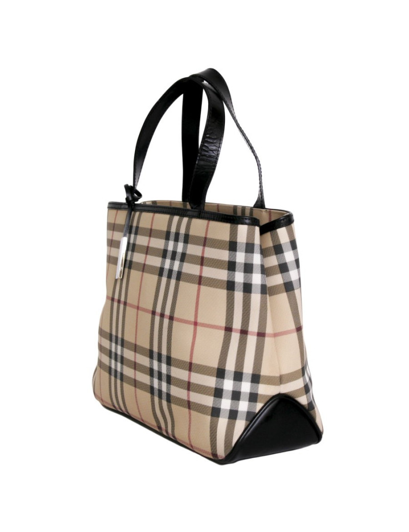 Sac avec pochette BURBERRY toile tartan