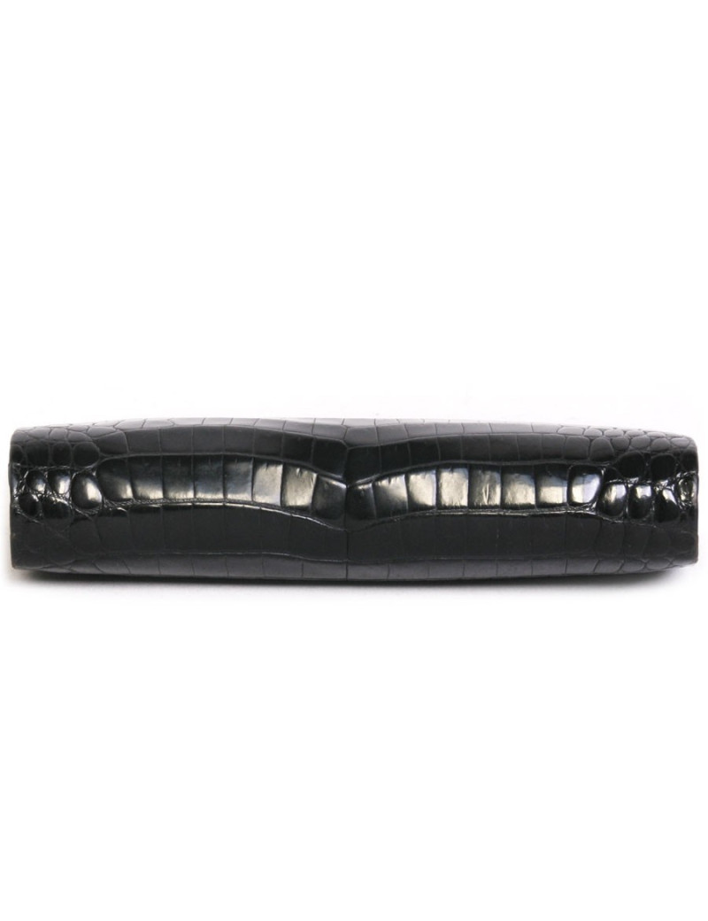 pochette GUCCI en cuir croco verni vintage