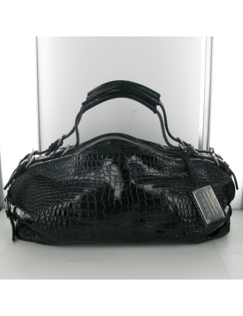 How DOLCE GABBANA & Croc leather bag