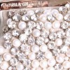 sac à main SONIA RYKIEL collection anniversaire en cuir blanc et perles 