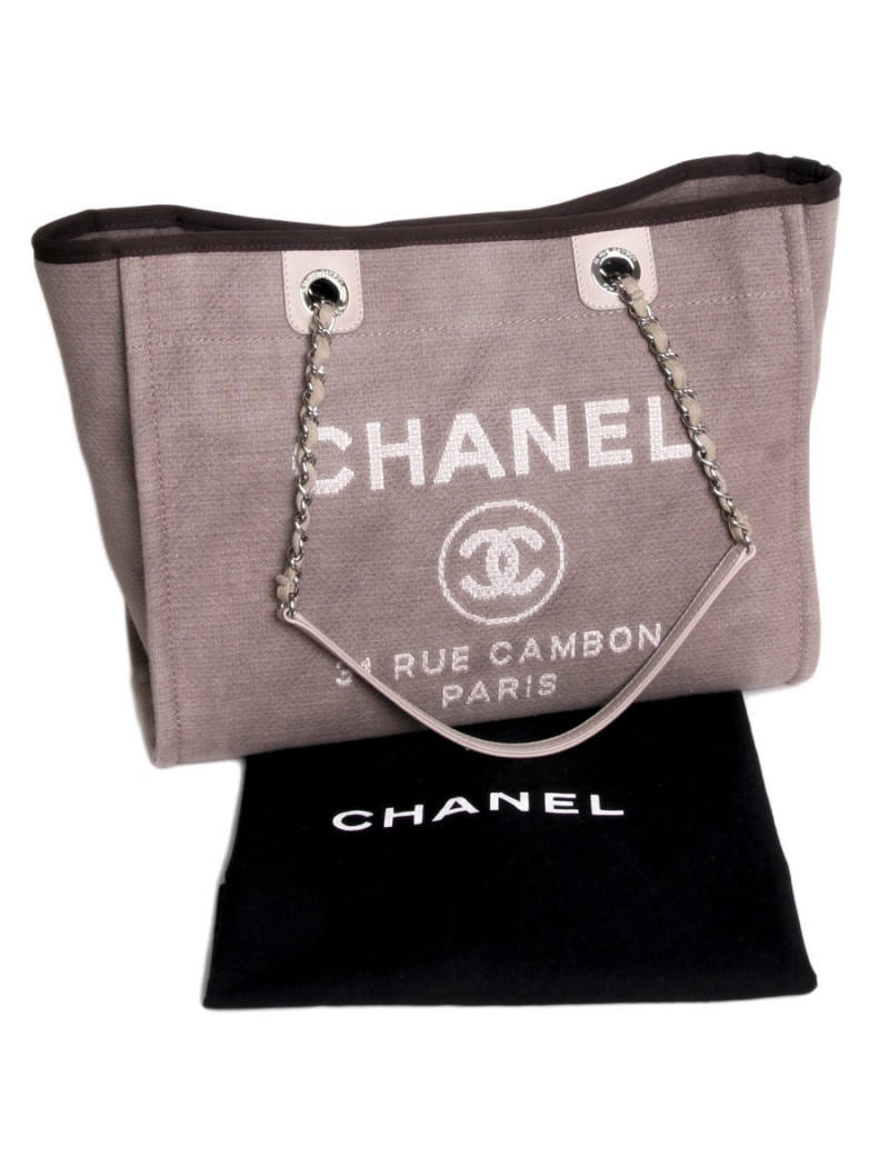 sac "31 rue cambon" CHANEL en toile kaki