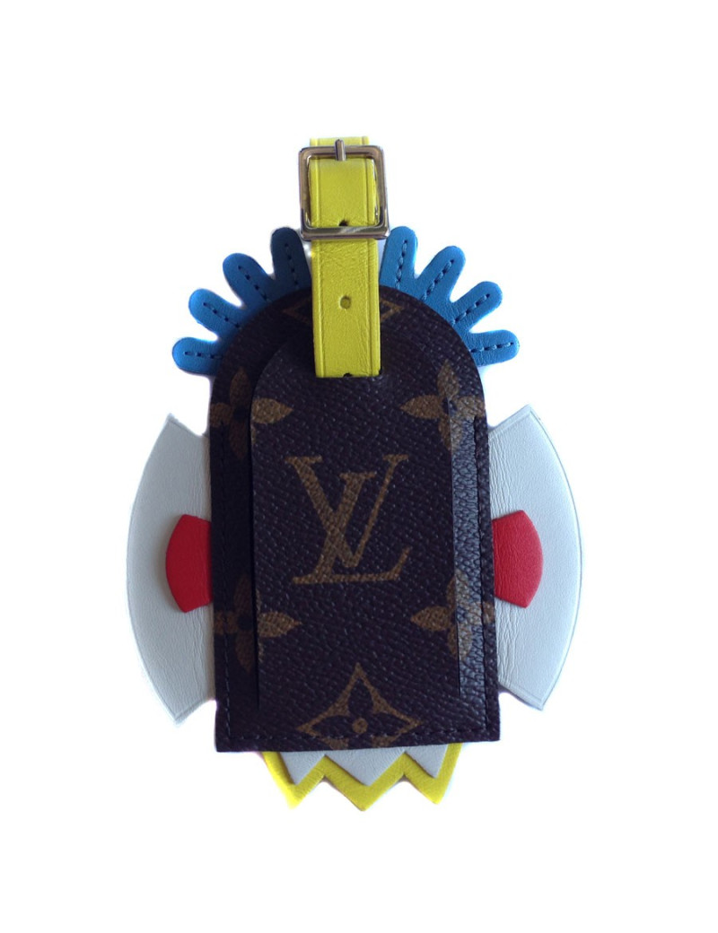 Porte adresse Mask tribal Cruise 2015"  LOUIS VUITTON  toile monogram et cuir 