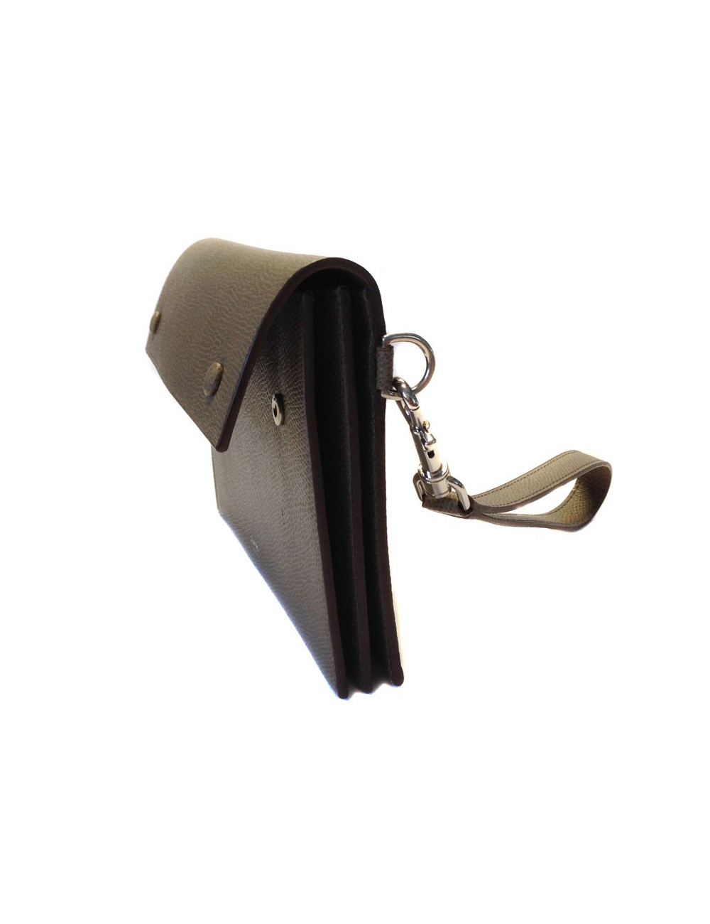 Pochette  CELINE en cuir grainé  taupe