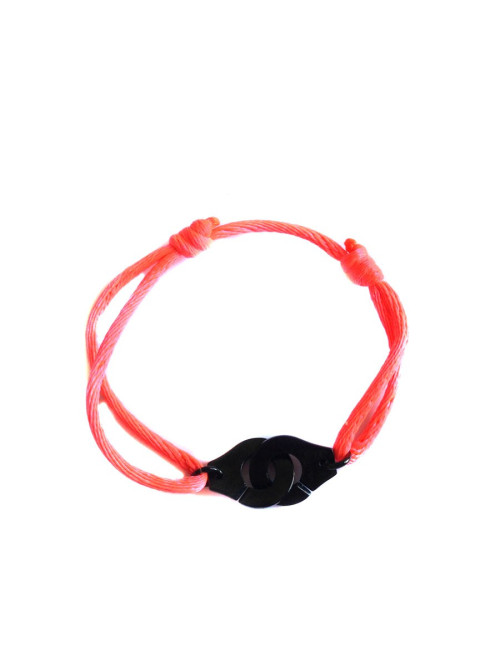 Bracelet "menottes" DINH VAN en argent 925 plaqué noir