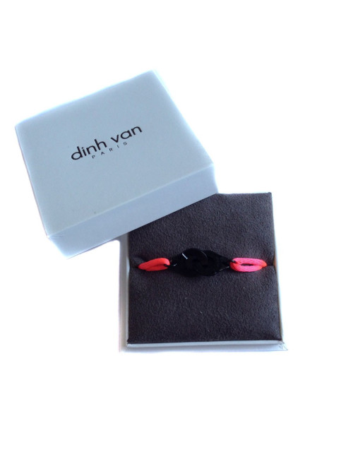 Bracelet "menottes" DINH VAN en argent 925 plaqué noir
