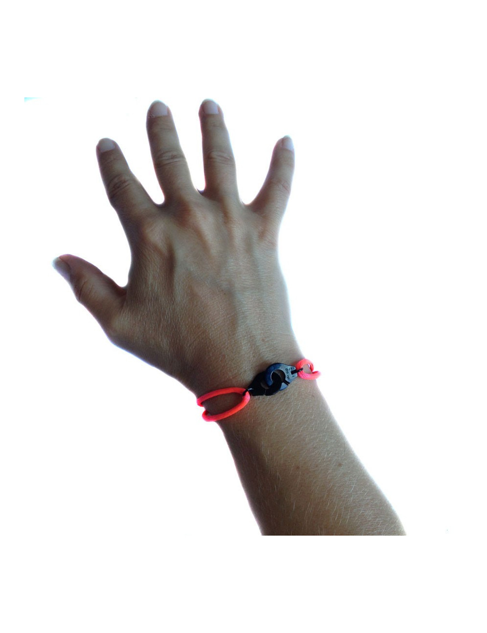 Bracelet "menottes" DINH VAN en argent 925 plaqué noir