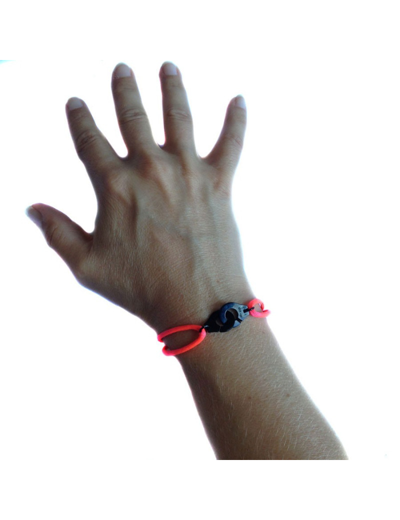 "Handcuffs" DINH VAN in 925 silver bracelet black plate