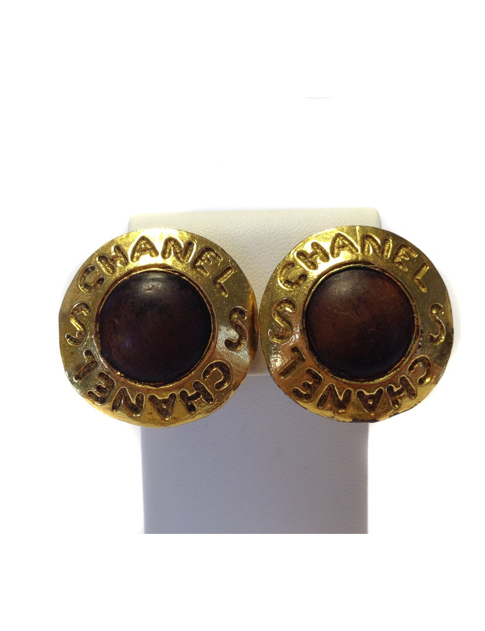 Clips d'oreille CHANEL  Couture vintage 