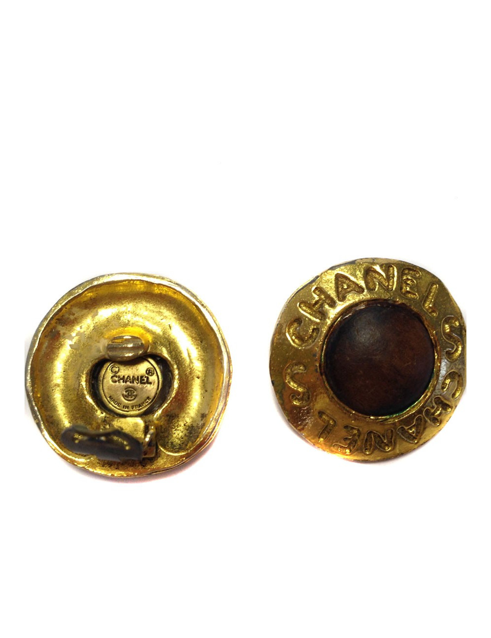 Clips d'oreille CHANEL  Couture vintage 