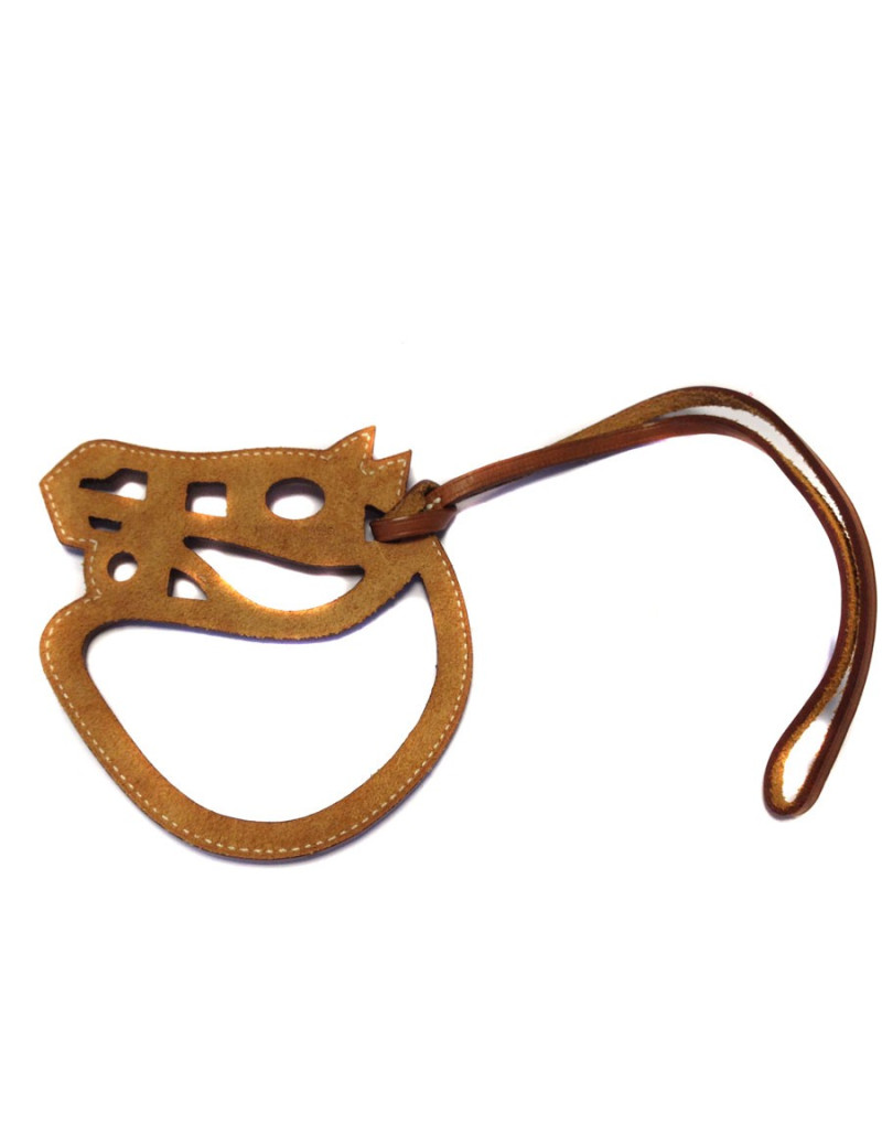 Jewel of bag in calf barenia HERMES horse head