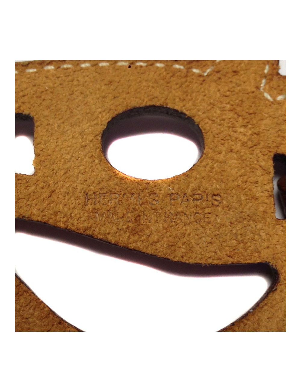 Bijou de sac tête de cheval HERMES en veau barénia 