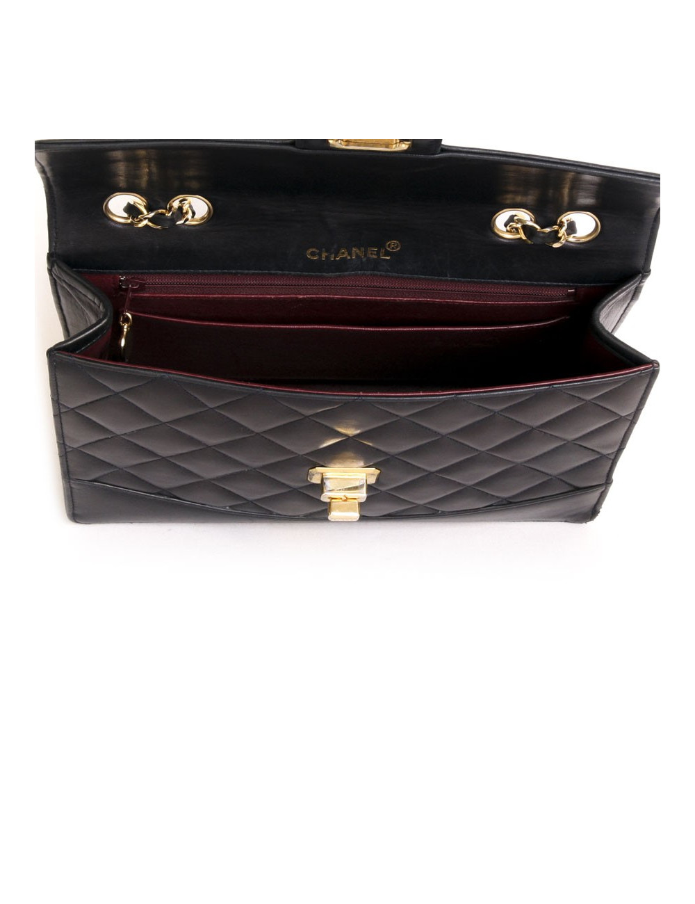 Navy Blue quilted lambskin CHANEL bag