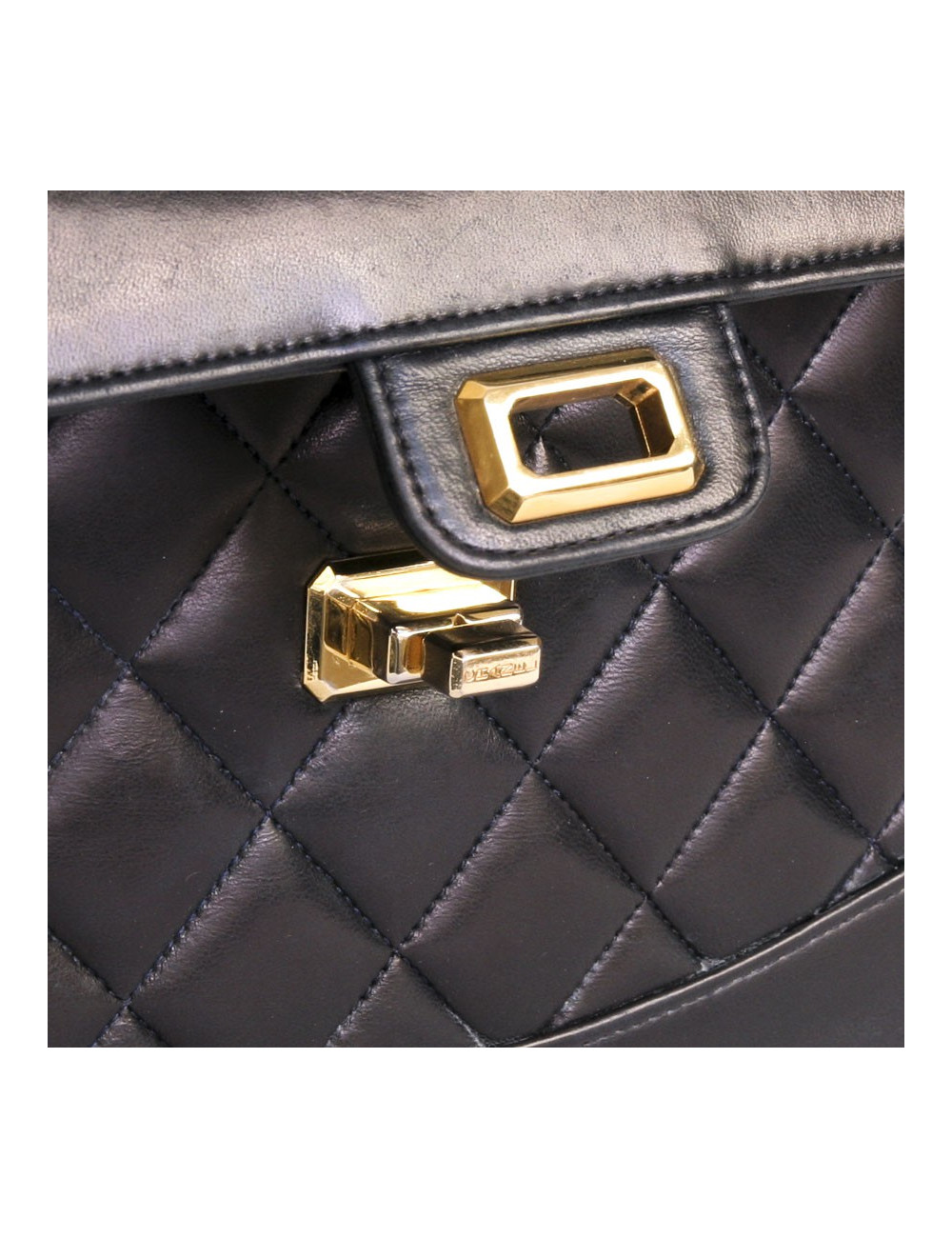 Navy Blue quilted lambskin CHANEL bag