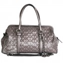 Bag bowling D & G DOLCE & GABBANA silver quilted leather