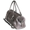 Bag bowling D & G DOLCE & GABBANA silver quilted leather