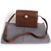 Bag besace REVILLON Brown grained leather