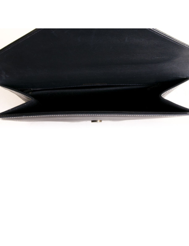 Sleeve YVES SAINT LAURENT blue box leather