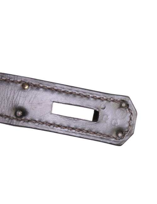 Sac Kelly 32 cuir box marron chocolat Vintage