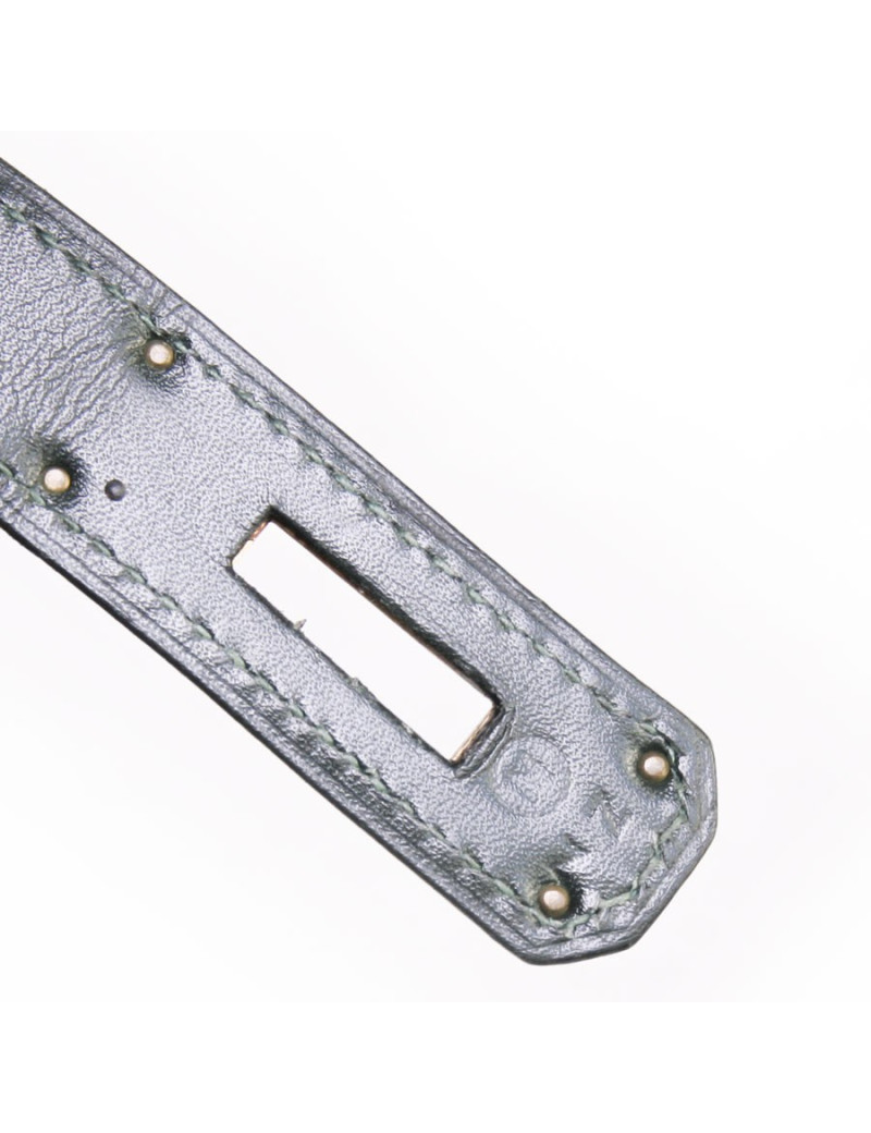 Sac Kelly 28 cuir box vert Véronèse Vintage