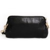 MARC JACOBS pouch in black grained leather