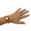 montre GUCCI "timepieces" bracelet doré cadran modifiable plastifié