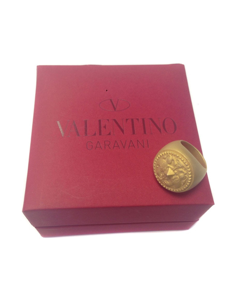 bague VALENTINO Taille S  métal doré mat 