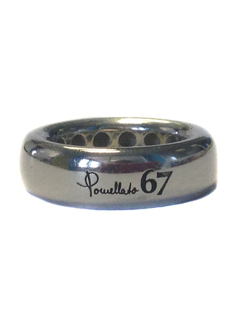 bague POMELLATO 67 taille L en métal argenté 