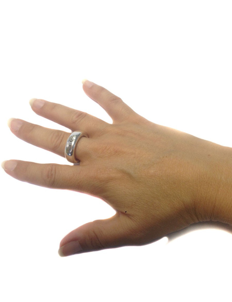 Bague "POMELLATO 67" taille 56 en argent 925