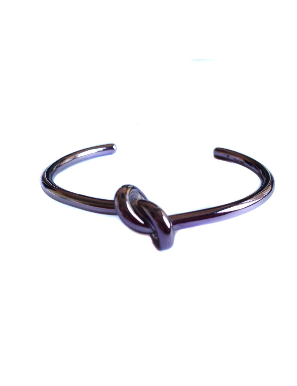 bracelet jonc  "knot" CELINE Taille XS  violet verni