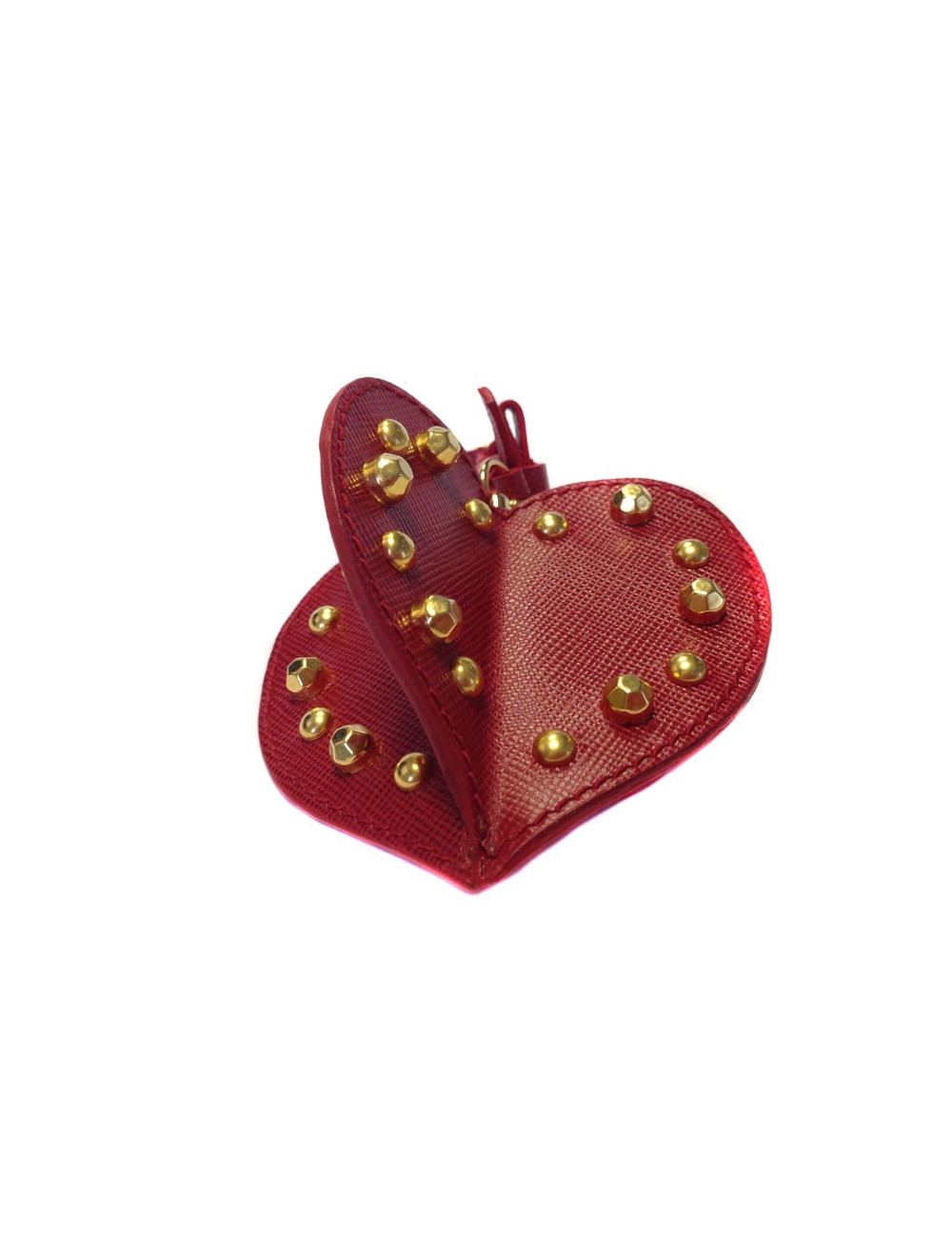 "Christmas Trick" PRADA red leather bag jewel