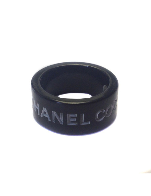 bague noire CHANEL taille S "coco chanel"