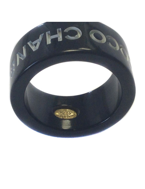 Black CHANEL T53 "coco chanel" ring