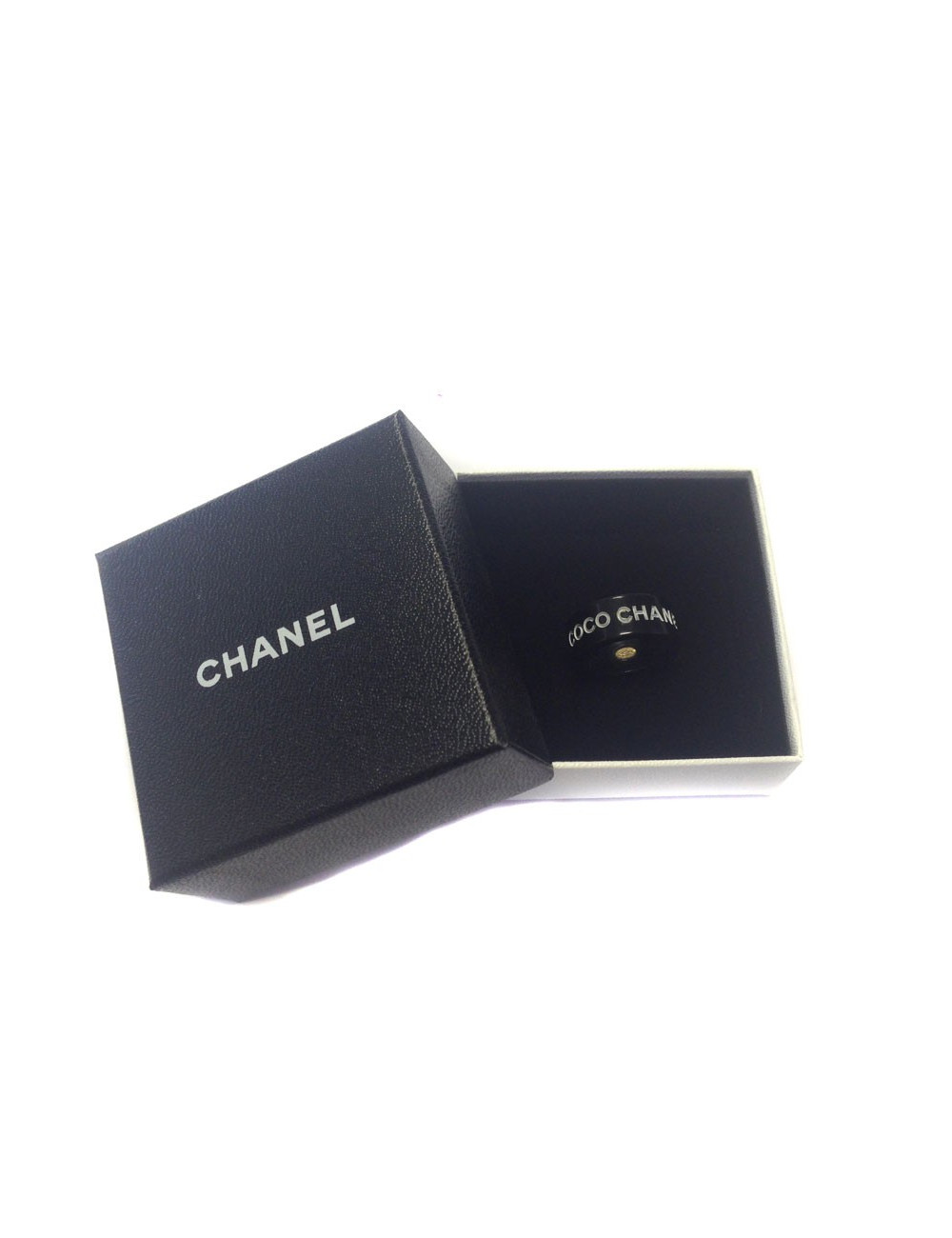 bague noire CHANEL taille S "coco chanel"