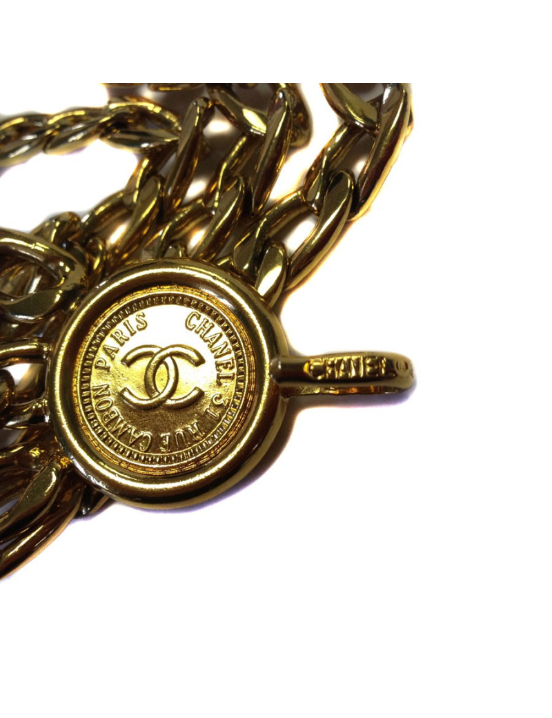 Belt CHANEL vintage gold brass